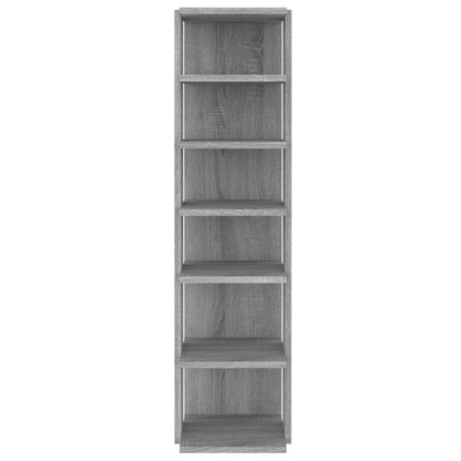 Shoe Rack Grey Sonoma 27.5x27x102 cm Engineered Wood