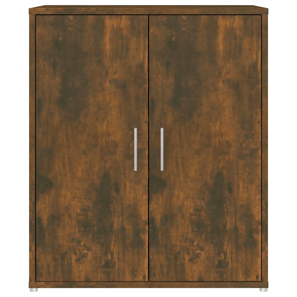 816008 vidaXL Shoe Cabinet Smoked Oak 60x35x70 cm Engineered Wood