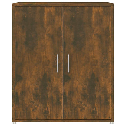 816008 vidaXL Shoe Cabinet Smoked Oak 60x35x70 cm Engineered Wood