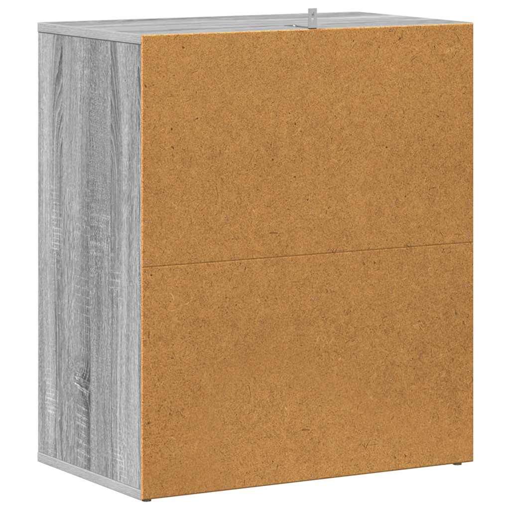 Shoe Cabinet Grey Sonoma 60x35x70 cm Engineered Wood