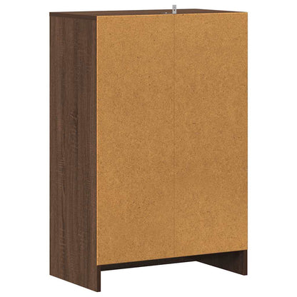 Shoe Cabinet Brown Oak 60x35x92 cm Engineered Wood