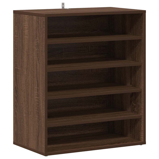 Shoe Cabinet Brown Oak 60x35x70 cm Engineered Wood