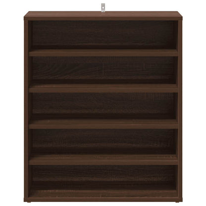 Shoe Cabinet Brown Oak 60x35x70 cm Engineered Wood