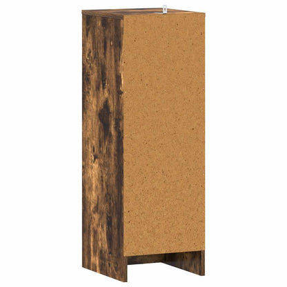 816017 vidaXL Shoe Cabinet Smoked Oak 32x35x92 cm Engineered Wood