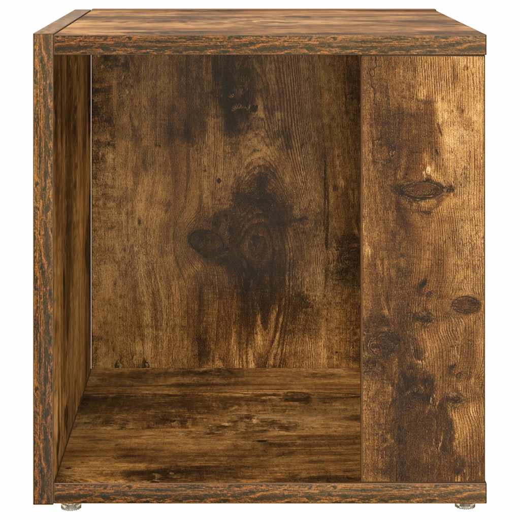 Side Table Smoked Oak 33x33x34,5 cm Engineered Wood