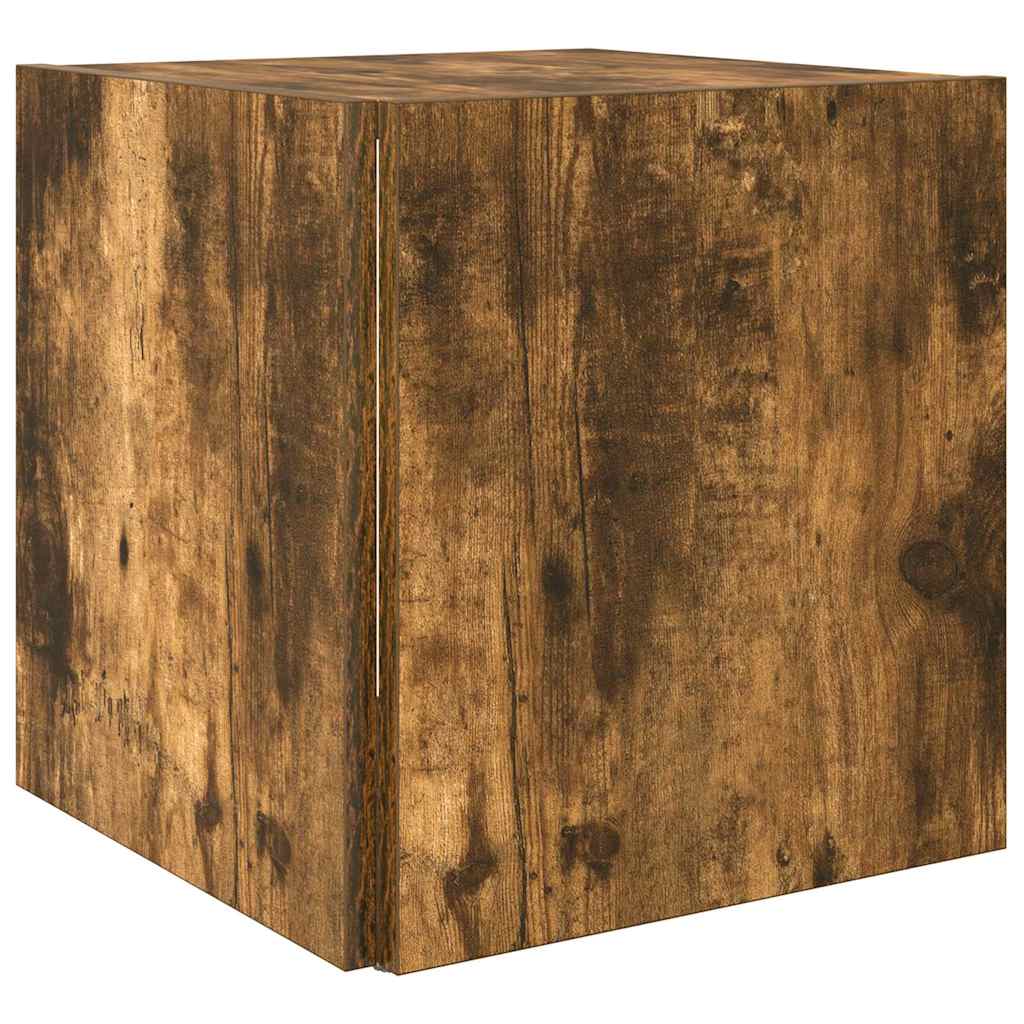 Side Table Smoked Oak 33x33x34,5 cm Engineered Wood