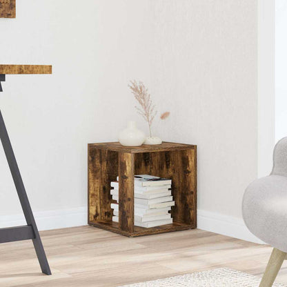 Side Table Smoked Oak 33x33x34,5 cm Engineered Wood
