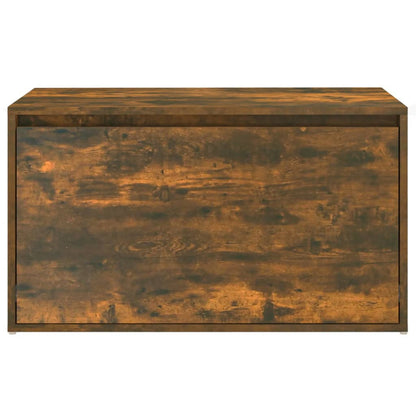 Hall Bench | Smoked Oak | Engineered Wood | 80 cm | Entryway Bench