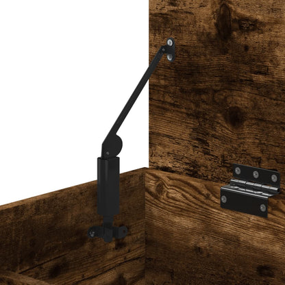 Shoe Bench Smoked Oak 60x30x45 cm Engineered Wood