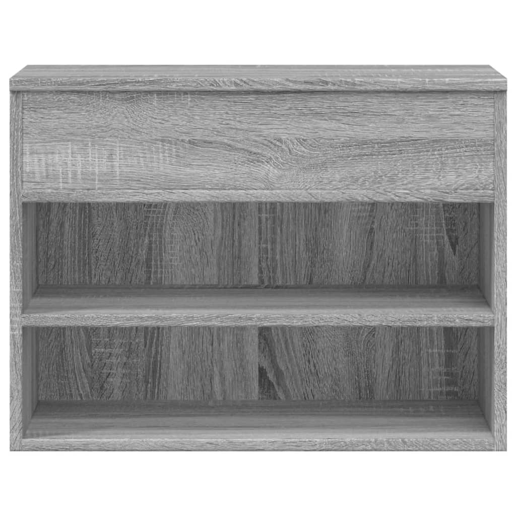 Shoe Bench Grey Sonoma 60x30x45 cm Engineered Wood