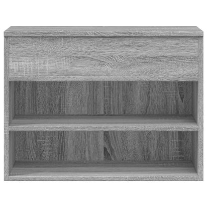 Shoe Bench Grey Sonoma 60x30x45 cm Engineered Wood
