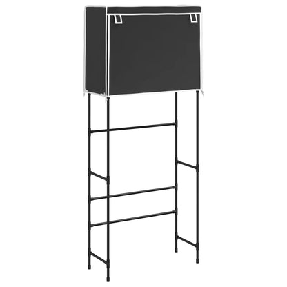 2-Tier Storage Rack over Laundry Machine Black 71x29.5x170.5 cm Iron