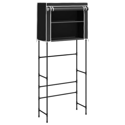 2-Tier Storage Rack over Laundry Machine Black 71x29.5x170.5 cm Iron