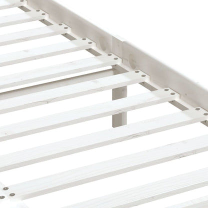 Bed Frame | White | Solid pine wood | 140x200 cm | Classic/Traditional