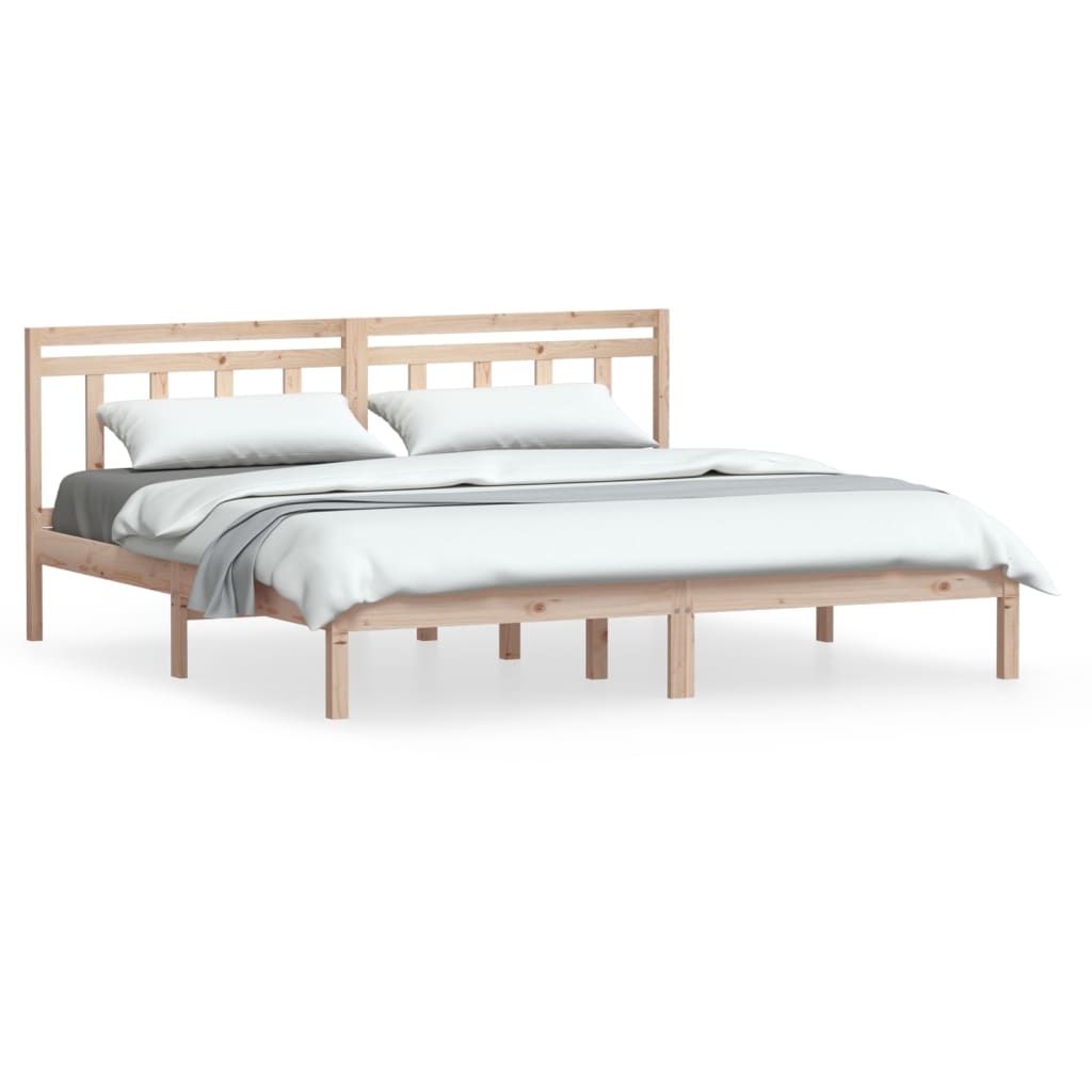 Bed Frame | Natural Pine | Solid Pine Wood | Durable | Bed Frame