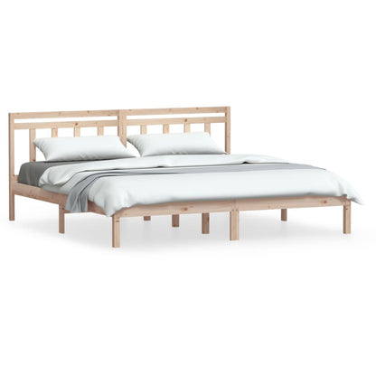 Bed Frame | Natural Pine | Solid Pine Wood | Durable | Bed Frame