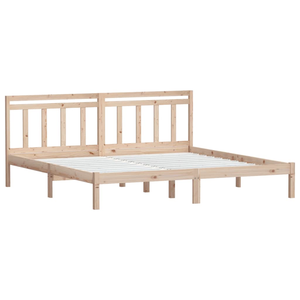 Bed Frame | Natural Pine | Solid Pine Wood | Durable | Bed Frame