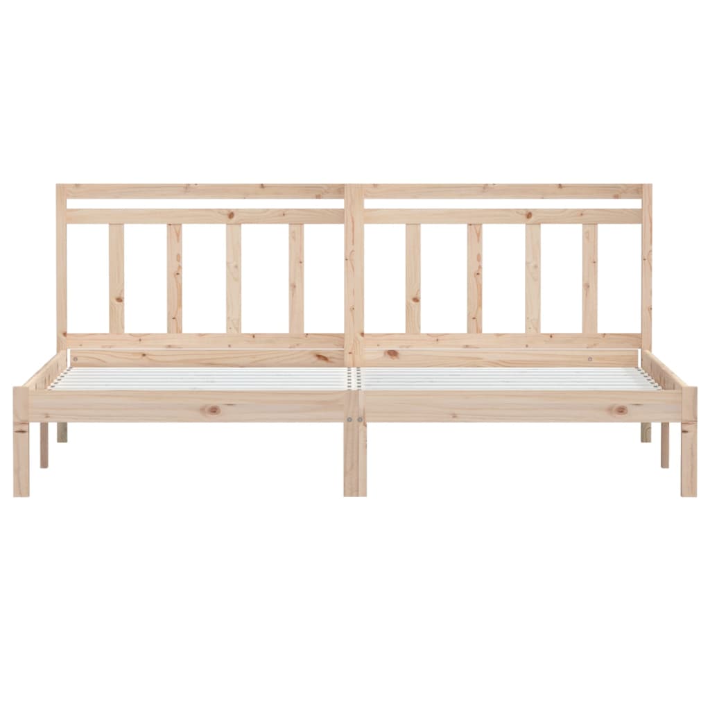 Bed Frame | Natural Pine | Solid Pine Wood | Durable | Bed Frame