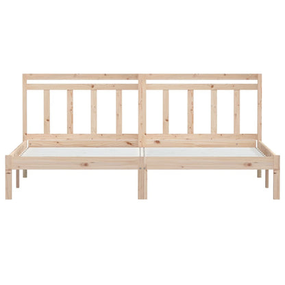 Bed Frame | Natural Pine | Solid Pine Wood | Durable | Bed Frame