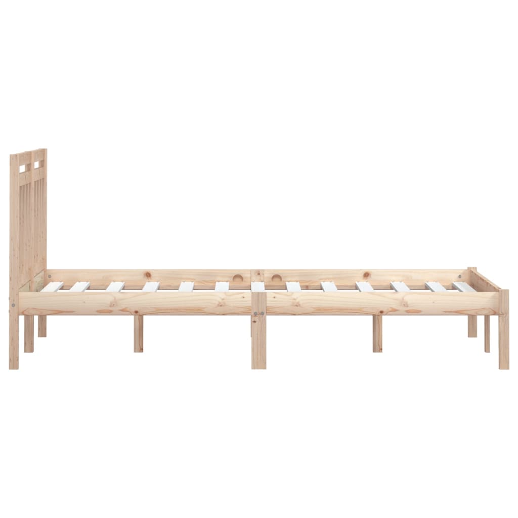 Bed Frame | Natural Pine | Solid Pine Wood | Durable | Bed Frame