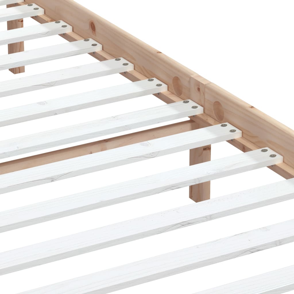 Bed Frame | Natural Pine | Solid Pine Wood | Durable | Bed Frame