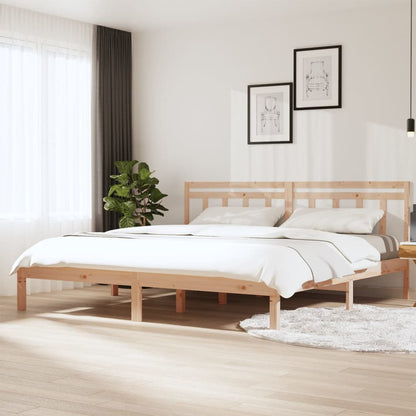 Bed Frame | Natural Pine | Solid Pine Wood | Durable | Bed Frame