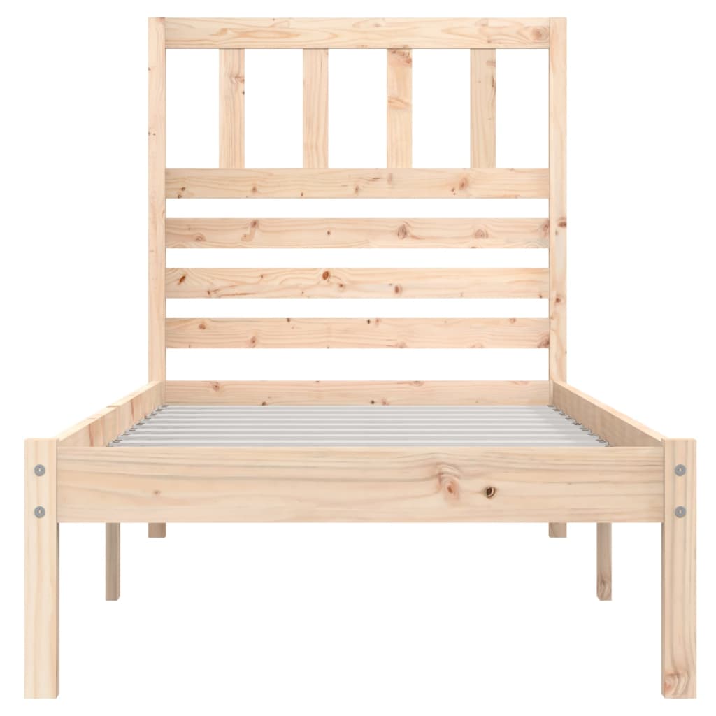 Bed Frame | Wooden | Solid Pine Wood | Small Single | Bed Frame