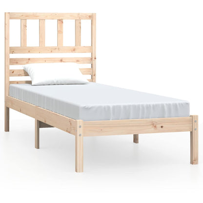 Bed Frame | Natural | Solid Pine wood | Single | Bed Frame | Rectangular