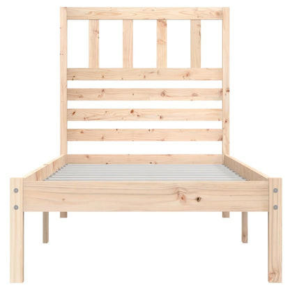 Bed Frame | Natural | Solid Pine wood | Single | Bed Frame | Rectangular