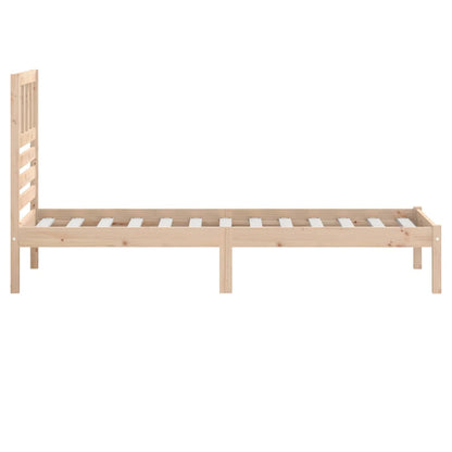 Bed Frame without Mattress Solid Wood Pine 90x200 cm