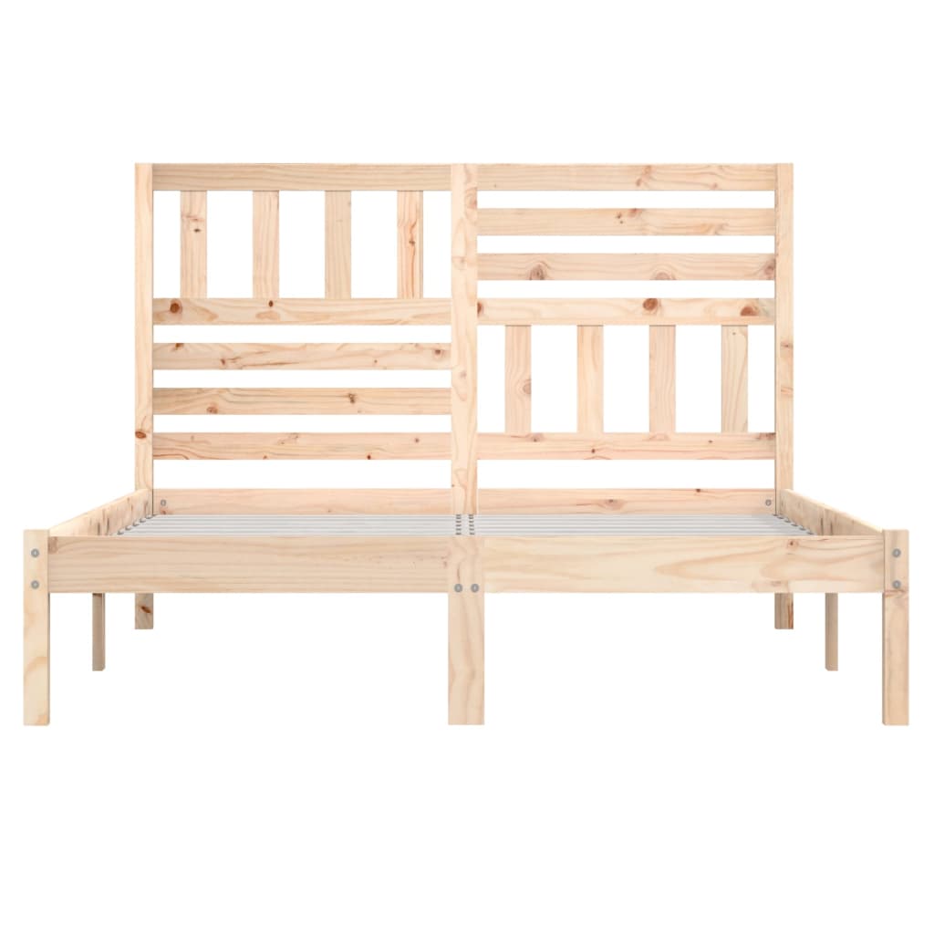 Bed Frame | Solid pine wood | 120 x 200 cm | Bed Frame | Rectangular