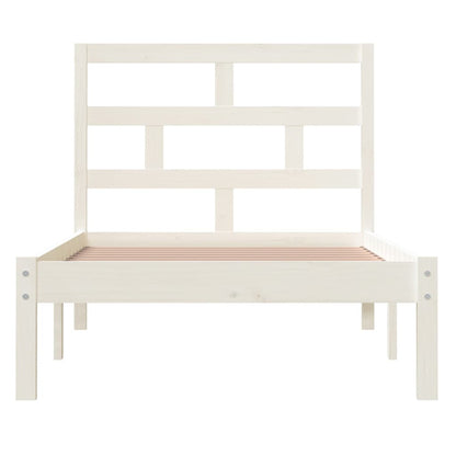 Bed Frame | White | Solid Pine Wood | Single | Single Bed Frame