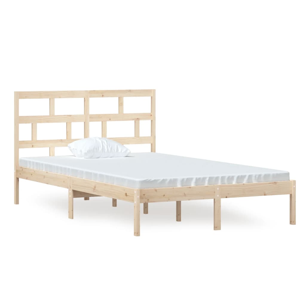 Bed Frame | Natural Pine | Solid Pine Wood | Double | Durable | Bed Frame