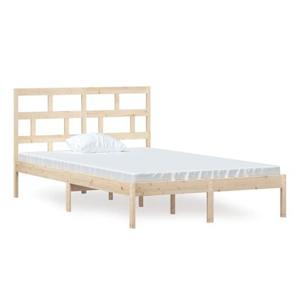 Bed Frame | Natural Pine | Solid Pine Wood | Double | Durable | Bed Frame