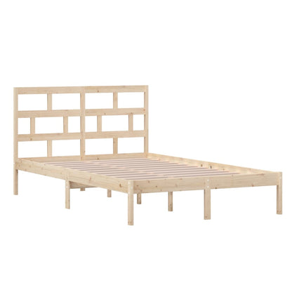 Bed Frame | Natural Pine | Solid Pine Wood | Double | Durable | Bed Frame