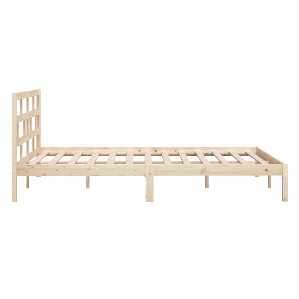 Bed Frame | Natural Pine | Solid Pine Wood | Double | Durable | Bed Frame