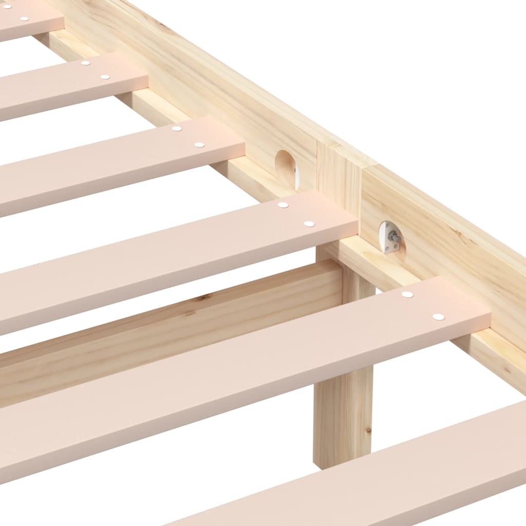 Bed Frame | Natural Pine | Solid Pine Wood | Double | Durable | Bed Frame
