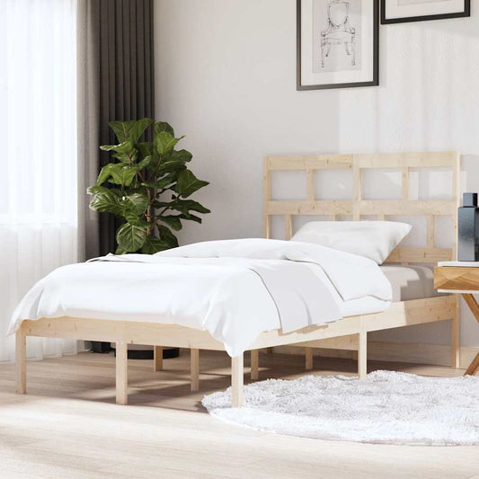 Bed Frame without Mattress Solid Wood 120x200 cm