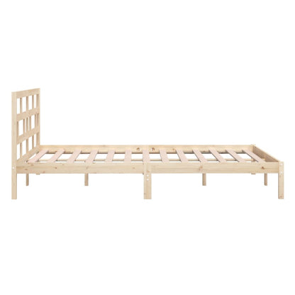 3101228 vidaXL Bed Frame without Mattress Solid Wood 160x200 cm (810027+814204)