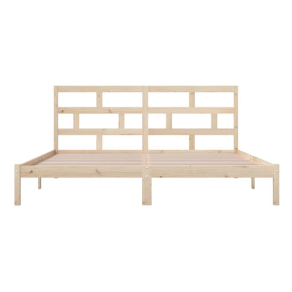 Bed Frame | Natural Wood | Solid Pine wood | Double | Durable | Bed Frame
