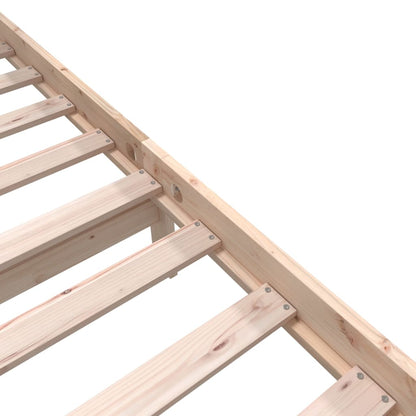 3101358 vidaXL Bed Frame without Mattress Solid Wood 160x200 cm (810092+814204)