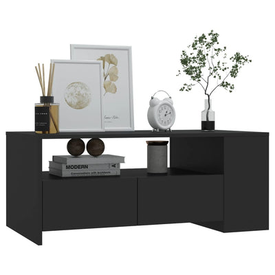 Coffee Table Black 102x55x42 cm Engineered Wood