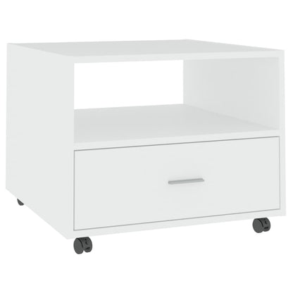 Coffee Table White 55x55x40 cm Engineered Wood
