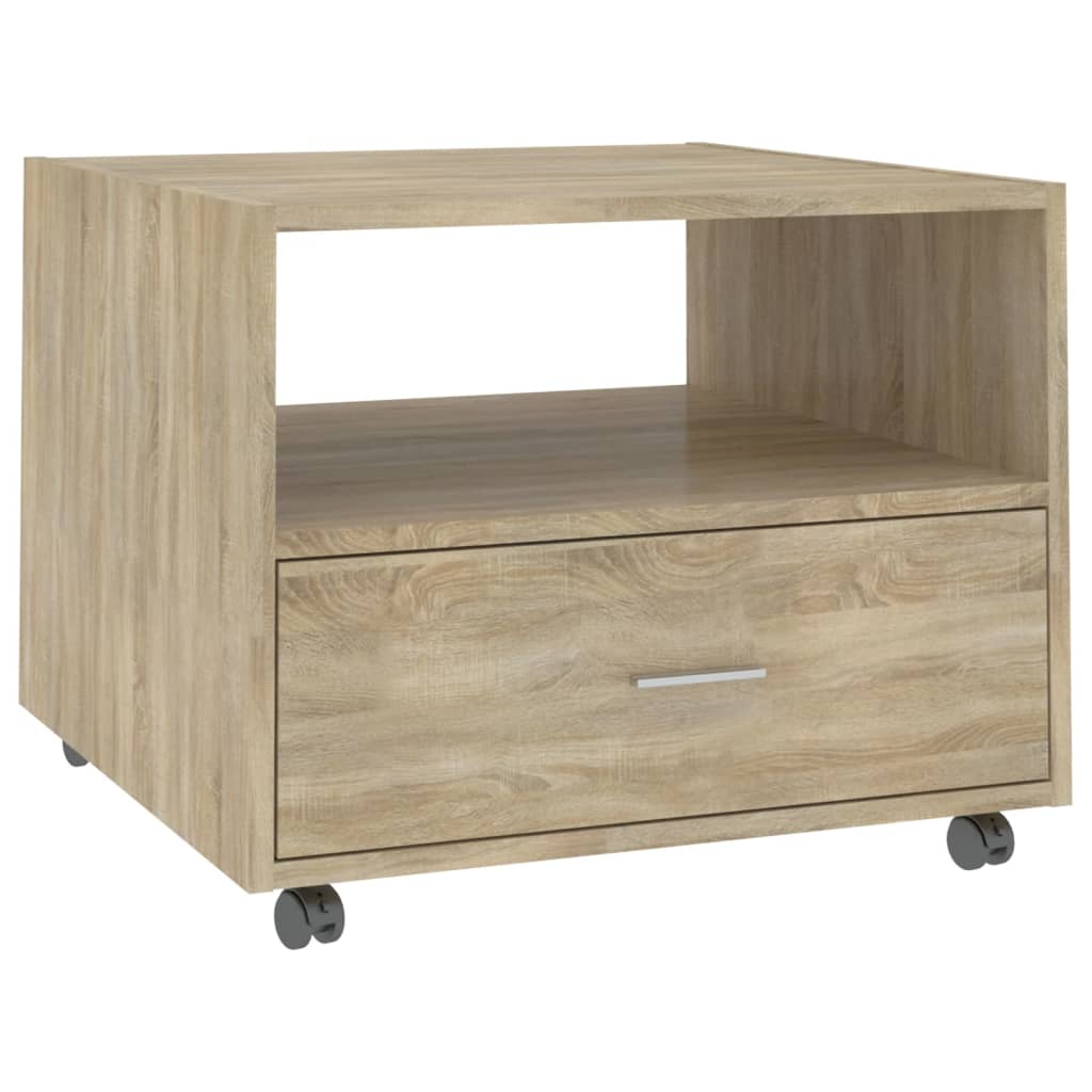 Coffee Table Sonoma Oak 55x55x40 cm Engineered Wood