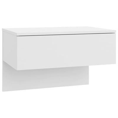 Wall-mounted Bedside Cabinets 2 pcs White
