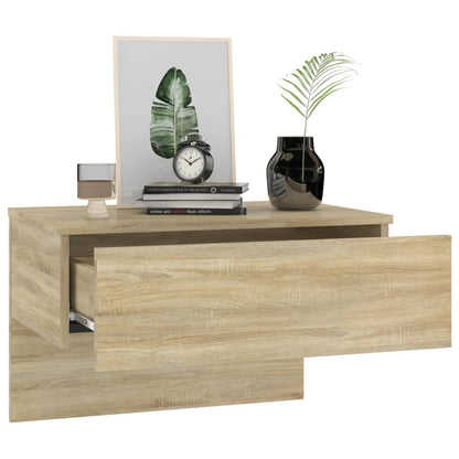 Wall-mounted Bedside Cabinet Sonoma Oak