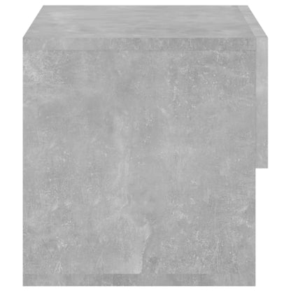 Wall-mounted Bedside Cabinet Concrete Grey