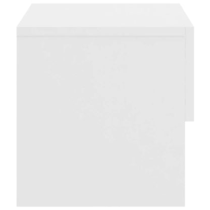 Wall-mounted Bedside Cabinets 2 pcs High Gloss White