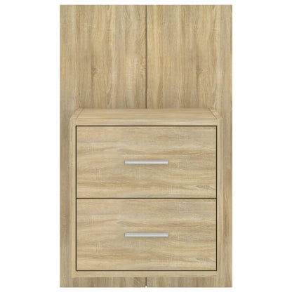 Wall-mounted Bedside Cabinets 2 pcs Sonoma Oak
