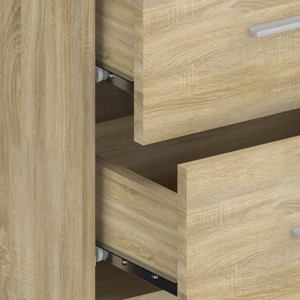 Wall-mounted Bedside Cabinets 2 pcs Sonoma Oak